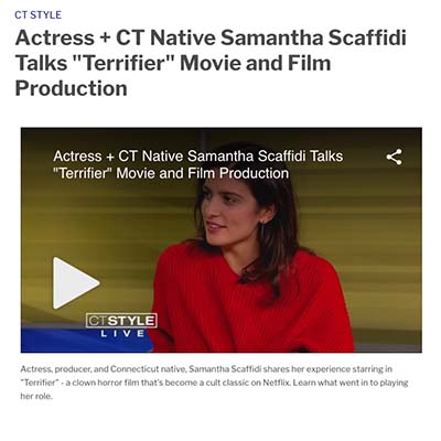 Actress + CT Native Samantha Scaffidi Talks 